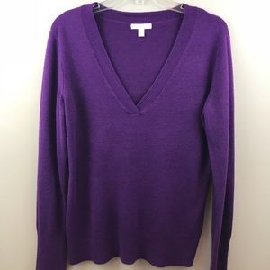 New York and Company purple v neck sweater